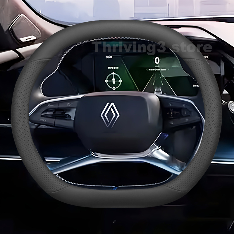 Leather Car Steering Wheel Cov - Tech Accessories Hub 评论和价格