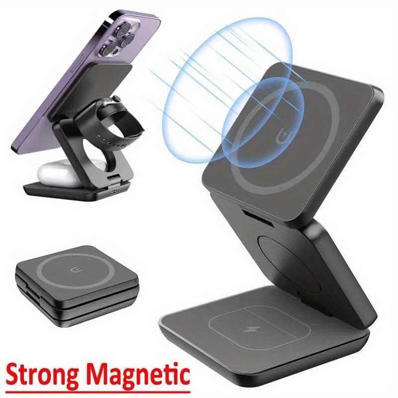 Foldable 3 in 1 Fast Wireless  - Wireless Charger 3 In 1 评论和价格