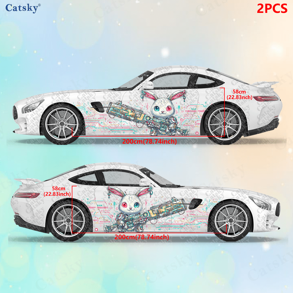 2pcs Cyberpunk Line Tech Bunny - I Tech Accessories 评论和价格