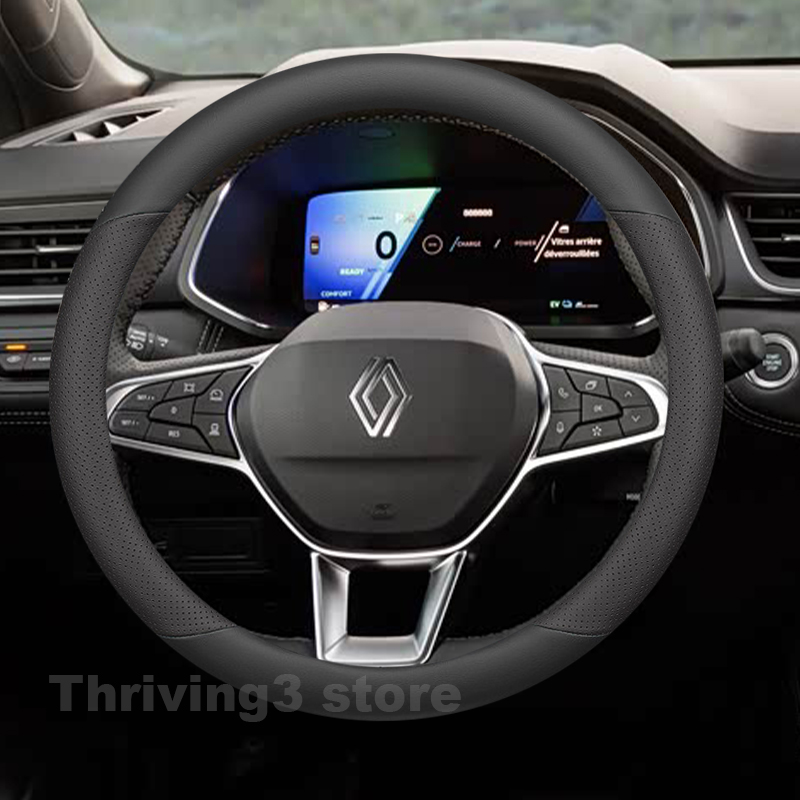Leather Car Steering Wheel Cov - Tech Accessories Hub 评论和价格