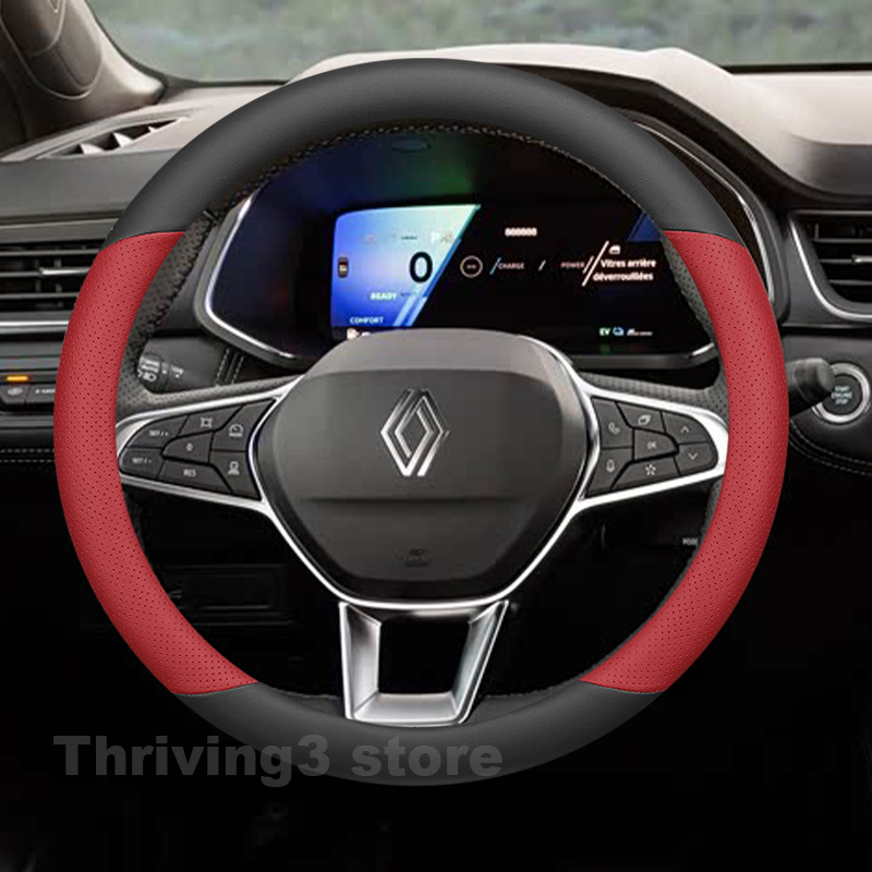 Leather Car Steering Wheel Cov - Tech Accessories Hub 评论和价格