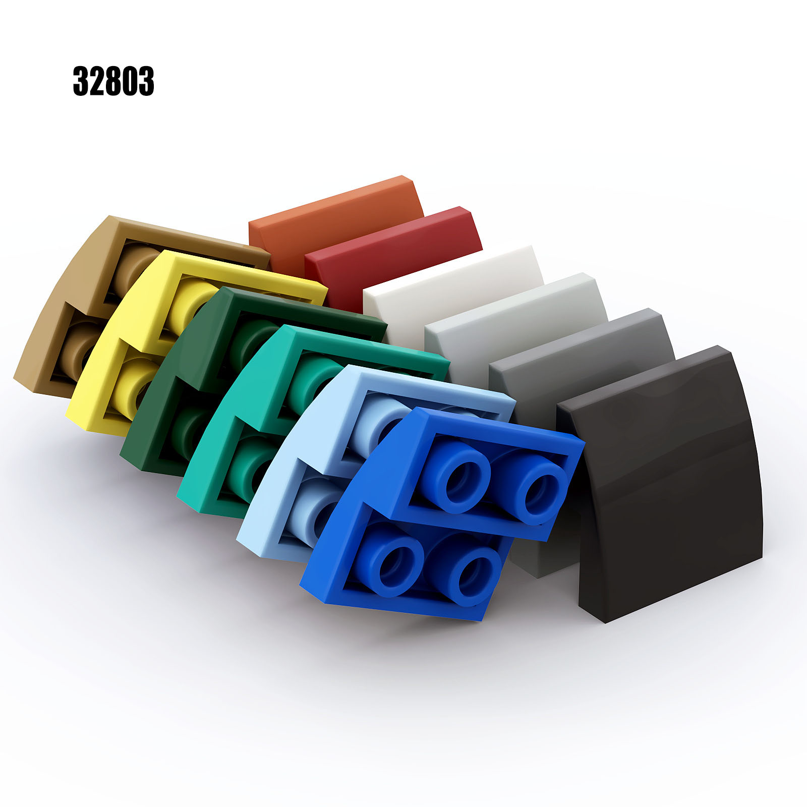 50pcs MOC Bricks 32803 2x2 Rev - Tech Accessories Gifts 评论和价格