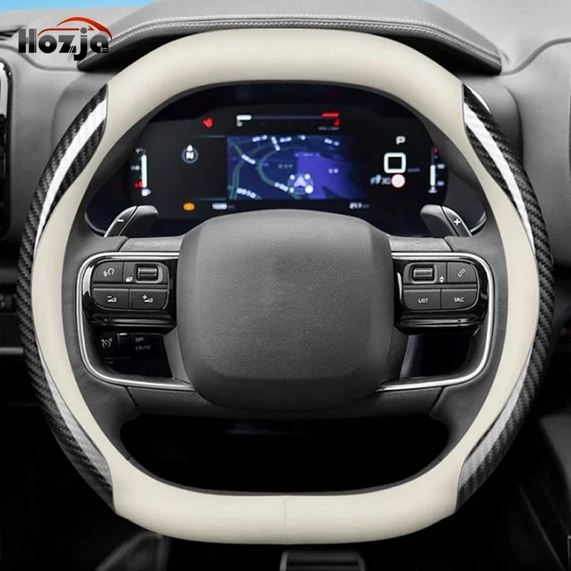 Leather Car Steering Wheel Cov - Tech Accessories Hub 评论和价格