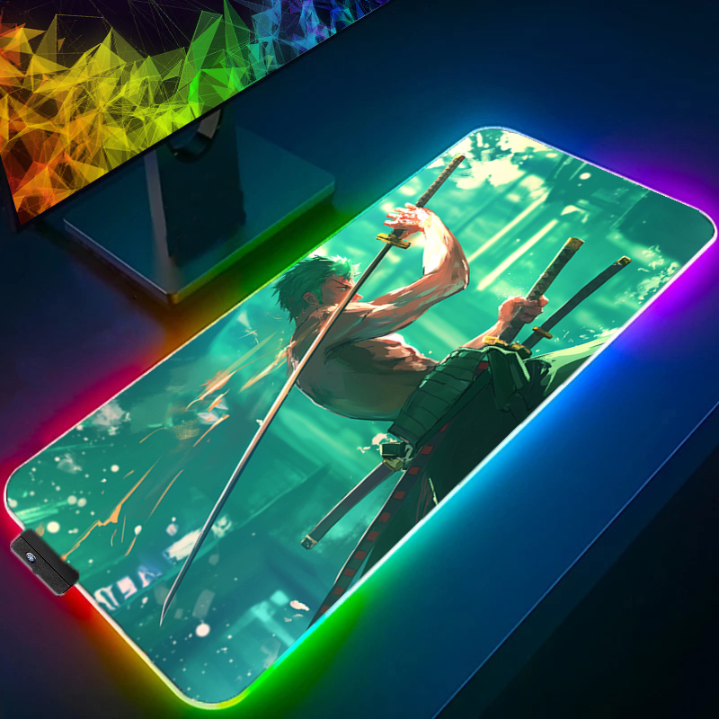 ONE PIECE Zoro Mouse Pad RGB G - Tech Gaming Accessories 评论和价格