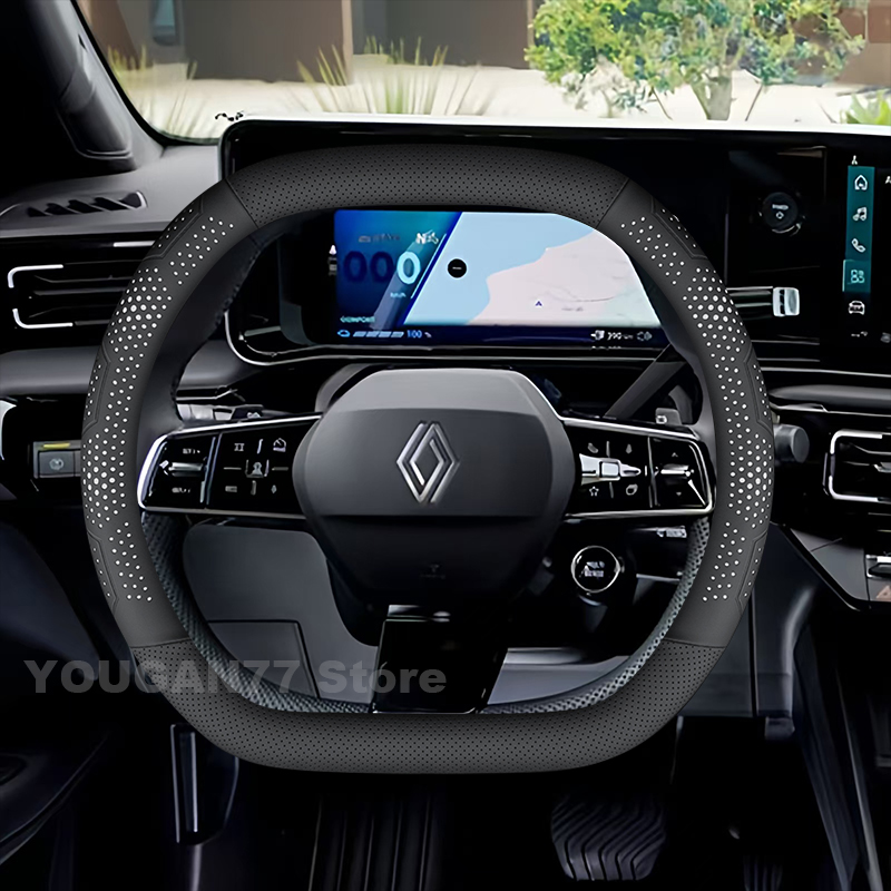 Leather Car Steering Wheel Cov - Tech Accessories Hub 评论和价格