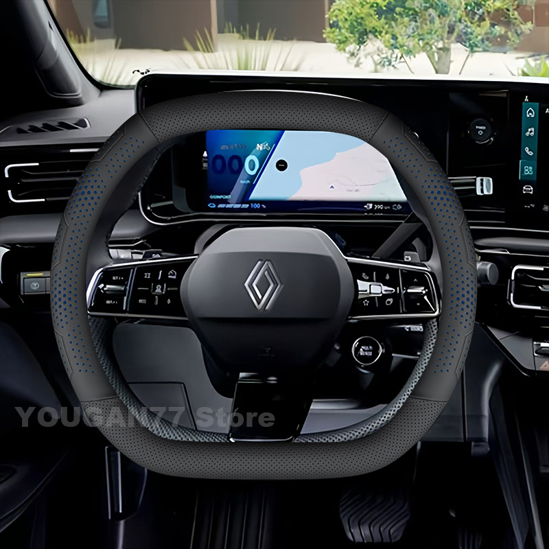Leather Car Steering Wheel Cov - Tech Accessories Hub 评论和价格