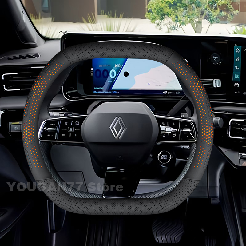 Leather Car Steering Wheel Cov - Tech Accessories Hub 评论和价格