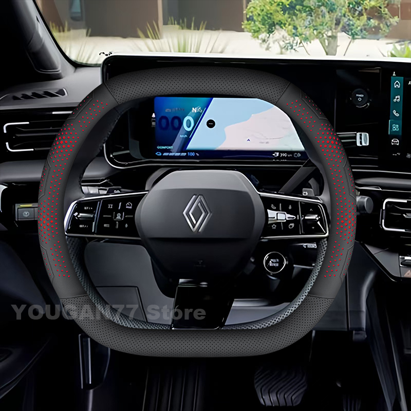 Leather Car Steering Wheel Cov - Tech Accessories Hub 评论和价格