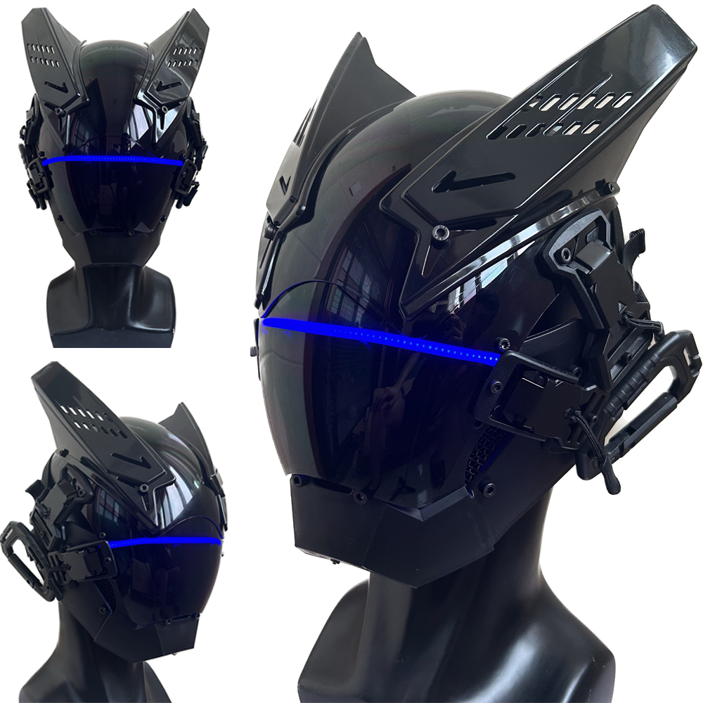 Cyberpunk Punk Mask Helmet,Fut - Tech Wear Accessories 评论和价格