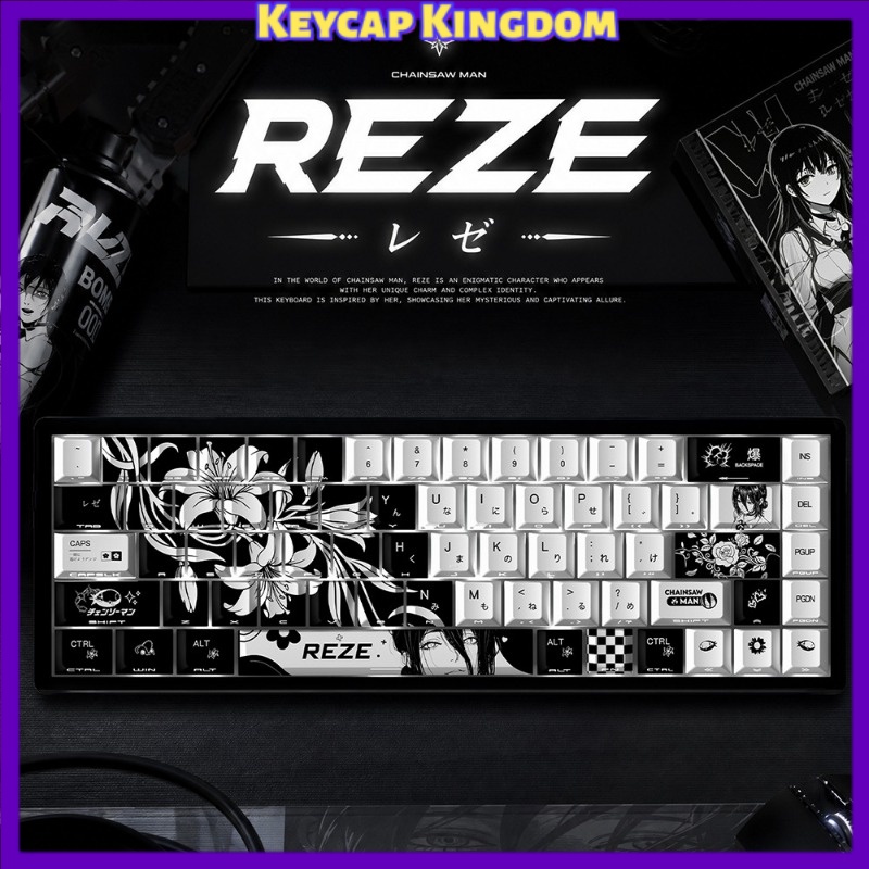 NEW Reze 5.0 Anime Keycaps Cha - Tech Gaming Accessories 评论和价格