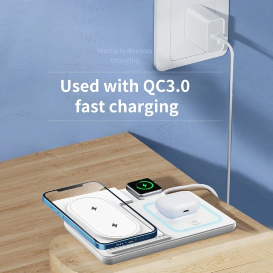 Night LED Light 3 In 1 Wireles - Wireless Charger 3 In 1 评论和价格