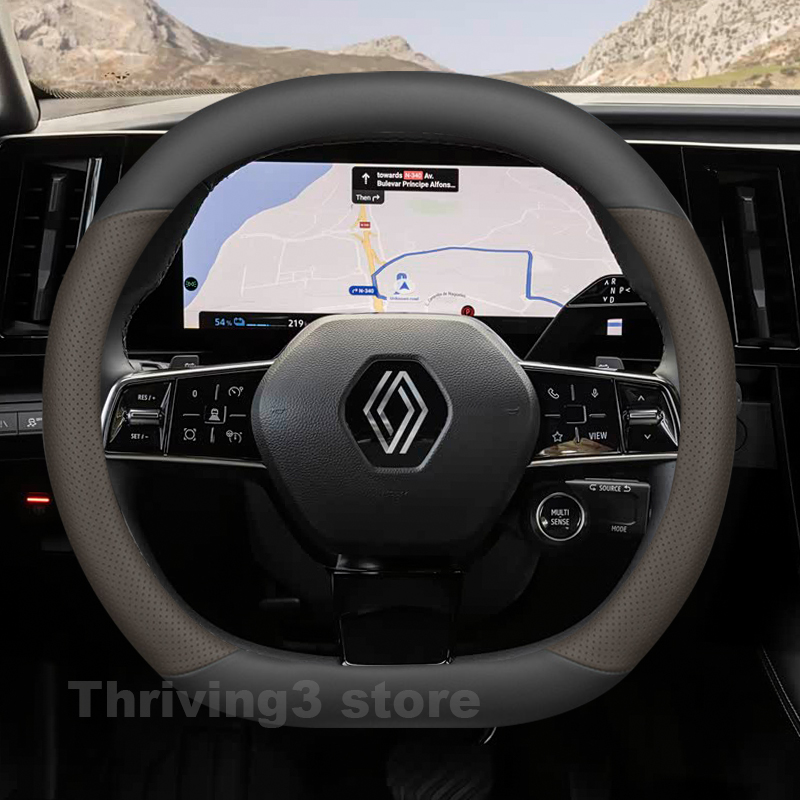 Leather Car Steering Wheel Cov - Tech Accessories Hub 评论和价格