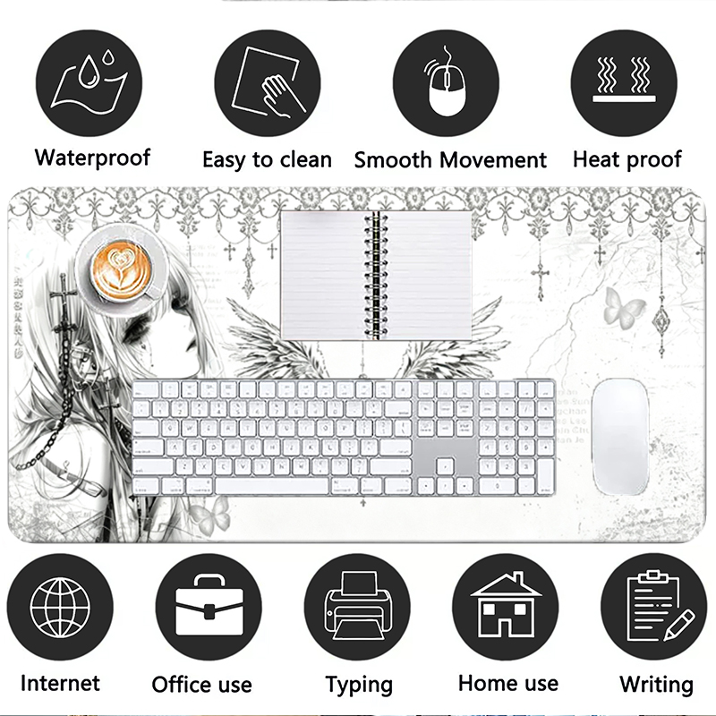 Leather Mousepad Black White A - Tech Gaming Accessories 评论和价格