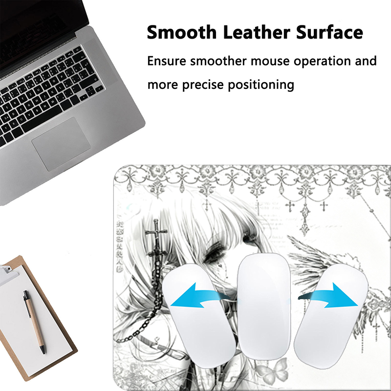 Leather Mousepad Black White A - Tech Gaming Accessories 评论和价格