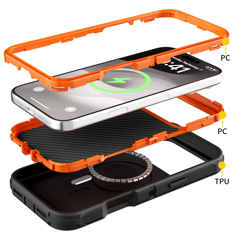 3IN1 Rugged Armor Shockproof O - Wireless Charger 3 In 1 评论和价格
