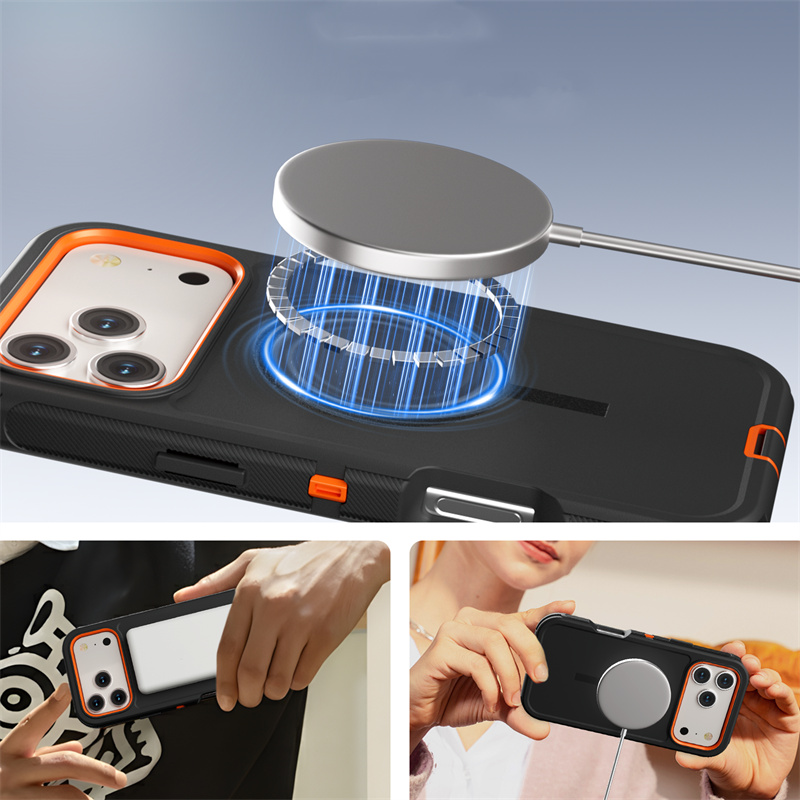 3IN1 Rugged Armor Shockproof O - Wireless Charger 3 In 1 评论和价格