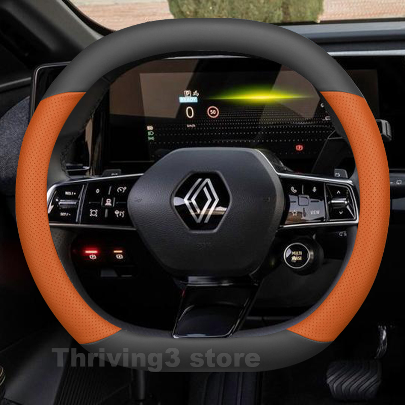 Leather Car Steering Wheel Cov - Tech Accessories Hub 评论和价格